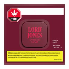 Alternative view of Lord Jones Live Resin Caviar Gorilla Grape