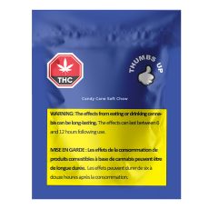 Alternative view of Thumbs Up Candy Cane Soft Chew