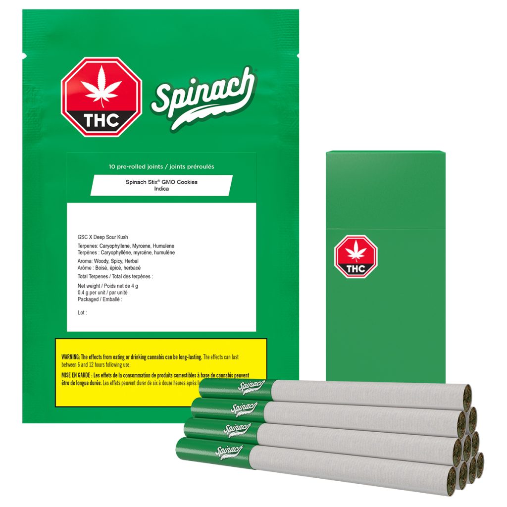 Lep Cookies LEP Spinach STIX GMO Cookies - PEI Cannabis Management Corporation