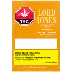 Alternative view of LEP Lord Jones Sour Blueberry with Live Resin