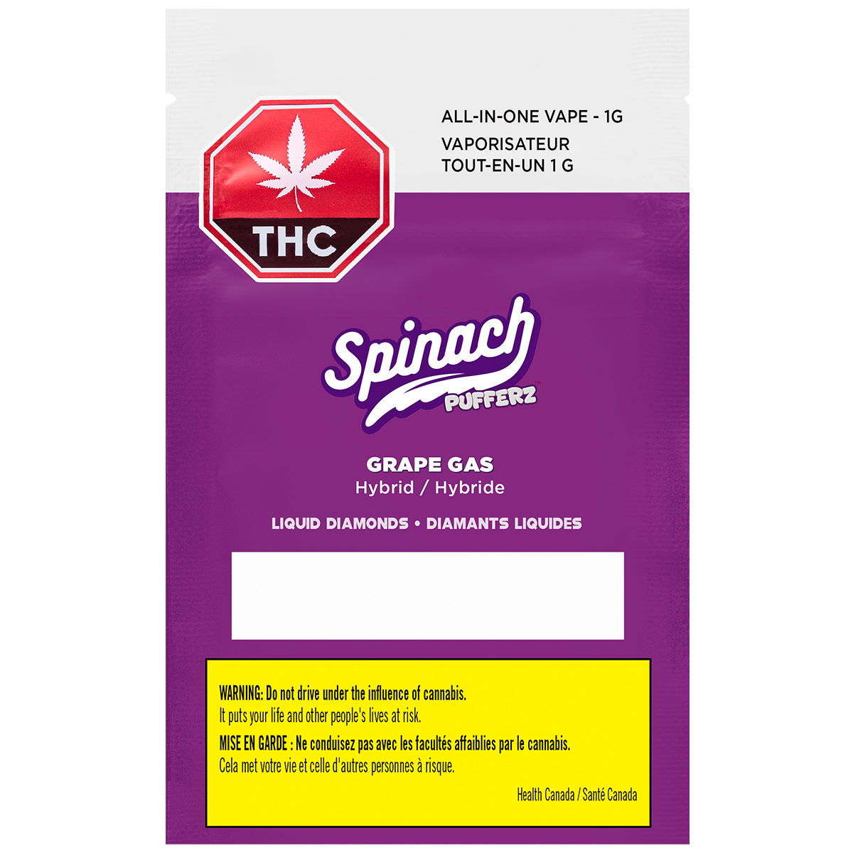 LEP Spinach Pufferz Grape Gas AIO - Image 2
