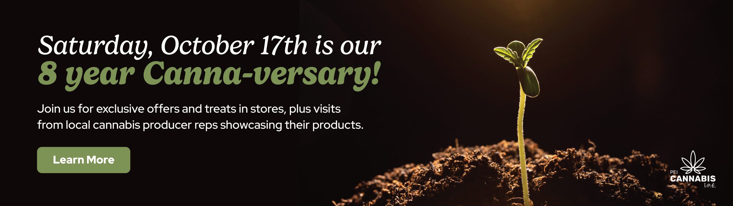 PEICMC 8 Year Cannaversary Web Banner